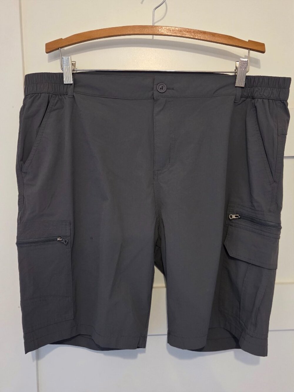 Men's Ripstop Straight Cargo Style Casual Shorts - Size 38